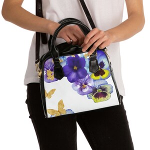 Torba Vintage Pressed Wild Flour Tote Bag z nadrukiem botanicznym Torba na ramię w kwiaty Prezent dla miłośnika natury Ekologiczna torba na zakupy Inspirowana bawełną
