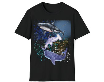 Camicia squalo divertente, camicia settimana squalo, camicia squalo, camicia oceano, maglietta squalo carino, maglietta piccolo squalo, camicia amore squali, maglietta regalo spiaggia,