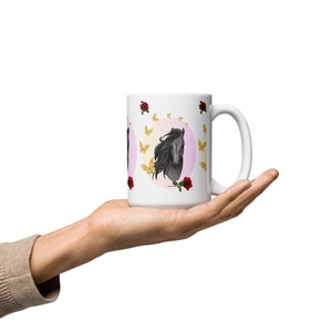 Horse Lover Gift Christmas Tree 11oz Ceramic Mug Horse Lover Gift Christmas Coffee Cup, Equestrian Gift, Cowgirl Gift Horseback Riding Mug