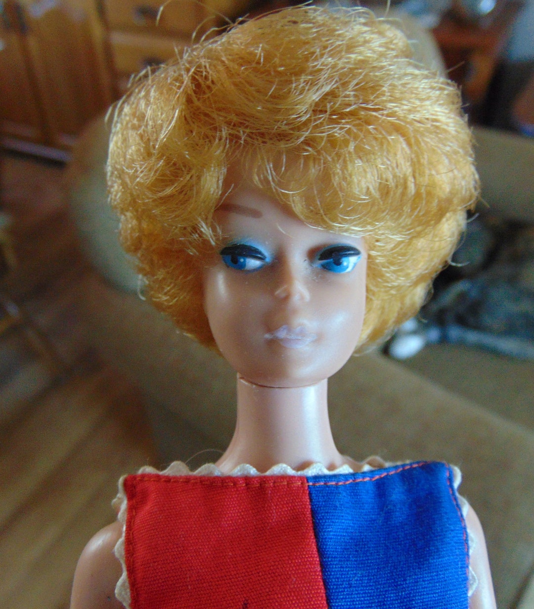 Vintage Blonde Barbie Bubble Cut in Crisp Tagged Dress Etsy