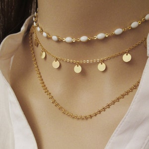 Gold drop choker Clearance