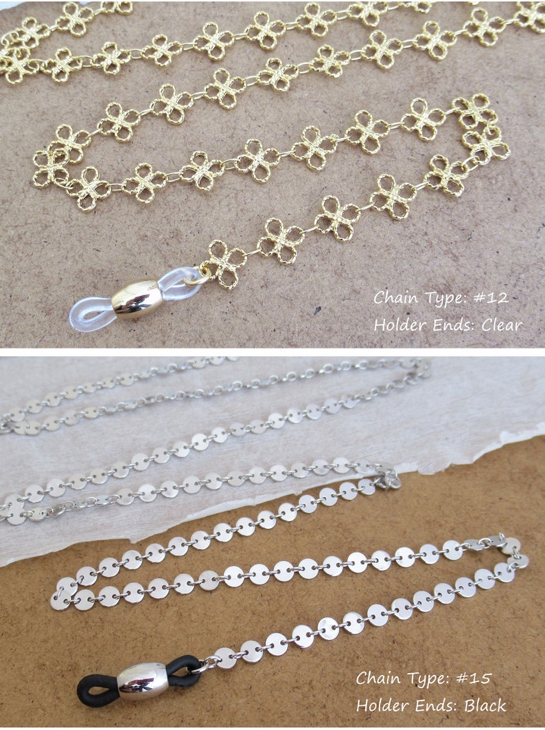 Eyeglass chain hanger Gold sunglasses necklace Glasses Etsy