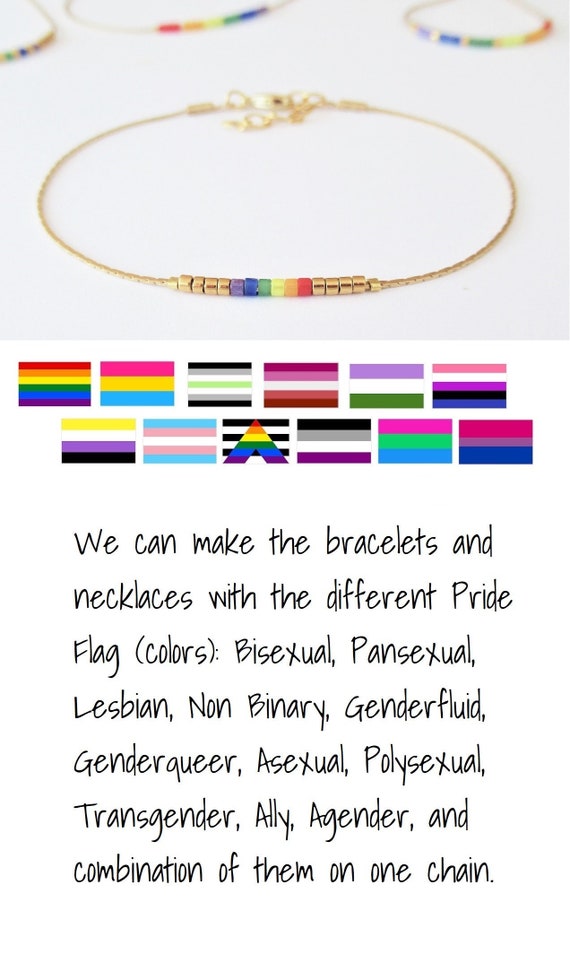 Pride flag bracelet discount