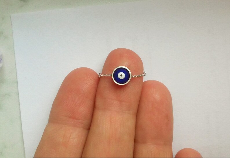 Silver Evil Eye Bracelet Nazar Jewelry Silver Nazar Etsy