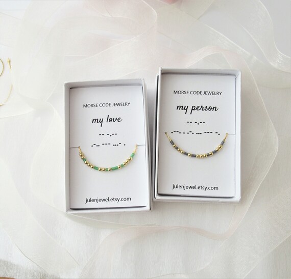 My Beloved My Person Bracelet in Morse Code Valentine s Day Gift