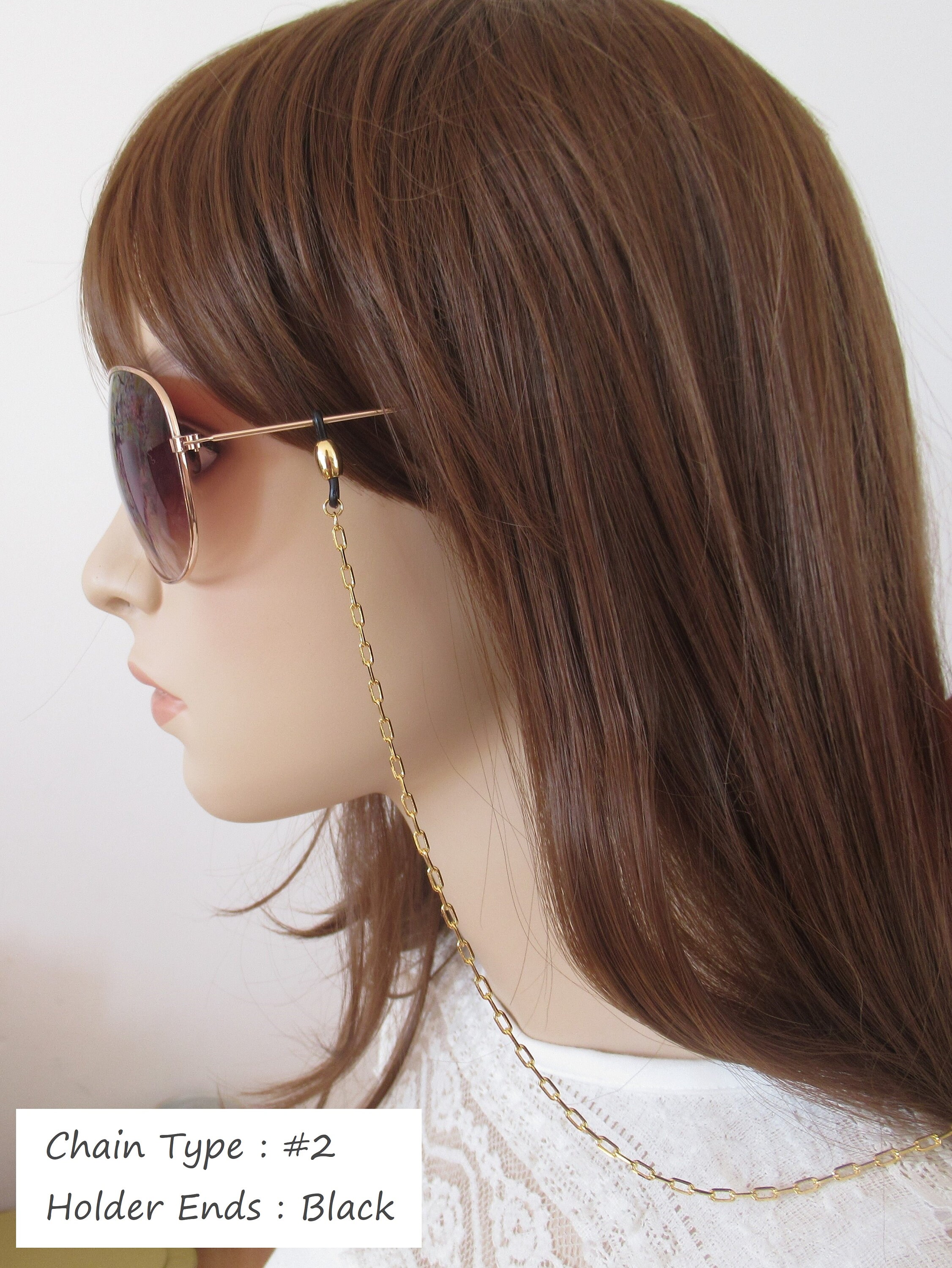 Gold Sunglasses Chain Glasses Chain Gold Eyeglasses Chain Etsy