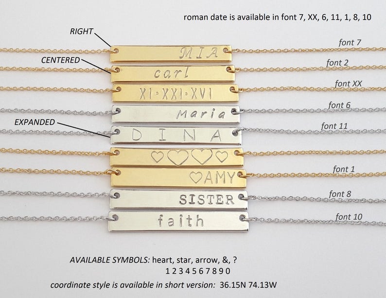 Special Gift for Mom Gold or Silver Custom Mother Necklace Engraved Best Mom Necklace Bar Necklace Monogram Mother Gift N338
