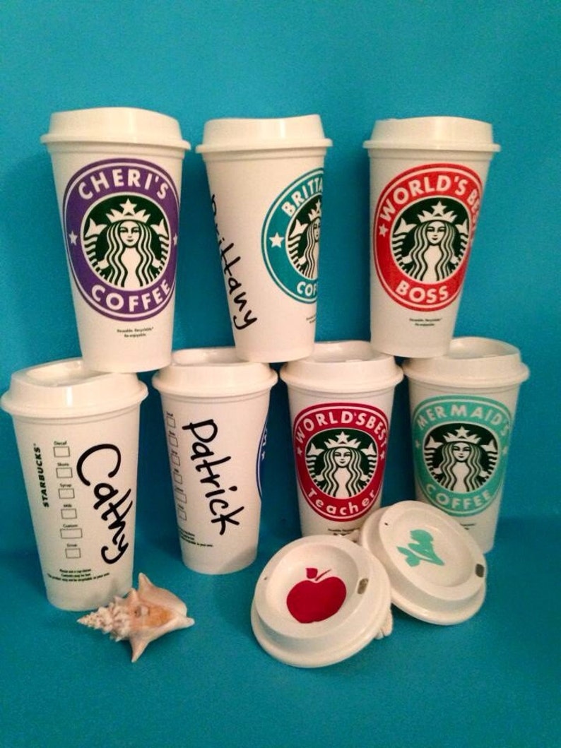 Blank or Custom Starbucks Coffee Cup Reusable BPA Free | Etsy