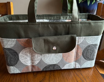 Crafters Tool Bag, knitting project bag