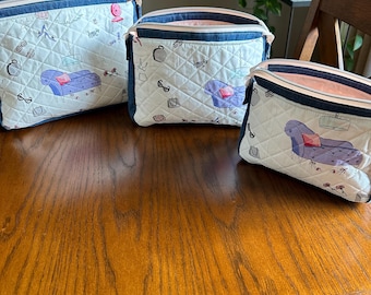 Plover pouch set, 3 different sizes