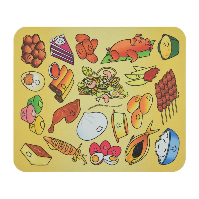 Filipino Mouse Pad, Philippines Mousepad, Filipino Food Mouse Pad