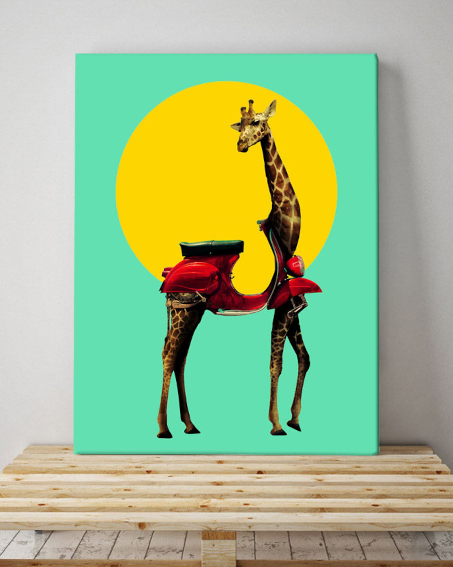 Set of 3 Animal Canvas Print Funny Animal Art Canvas Set Etsy