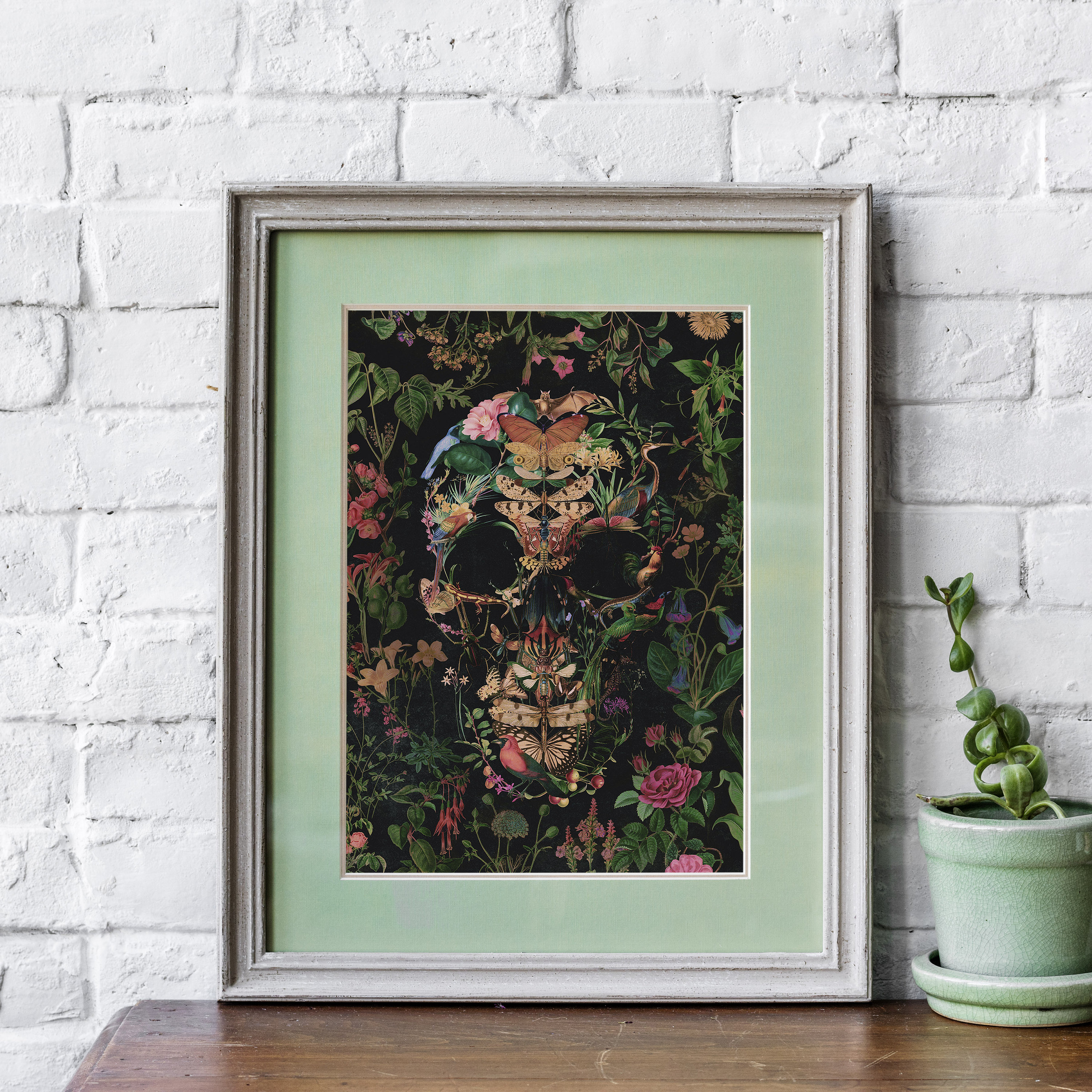 Boho Skull Art Print Sugar Skull Instant Download Printable - Etsy ...