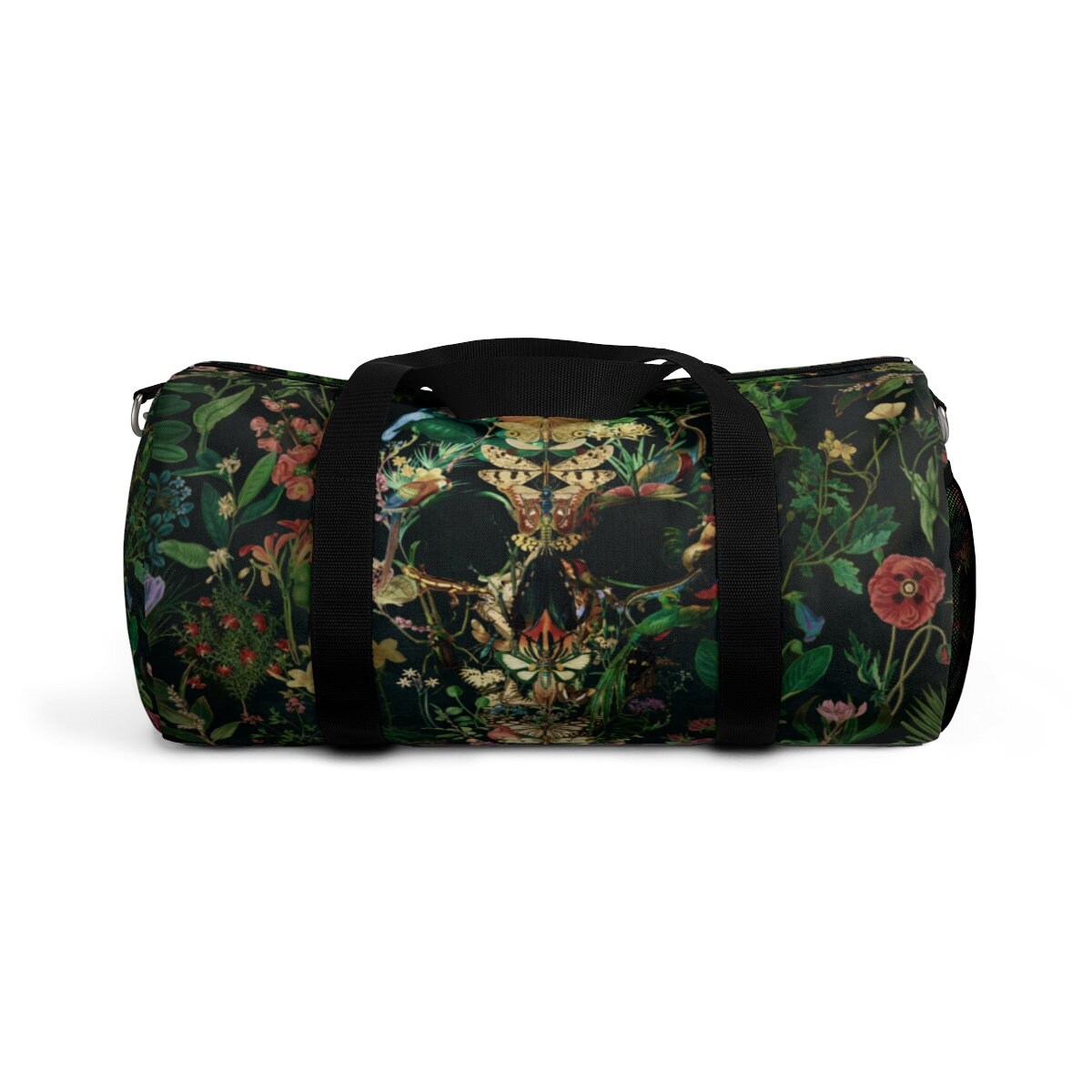 Skull Duffel Bag Floral Skull Art Duffel Bag Gothic Bag Etsy