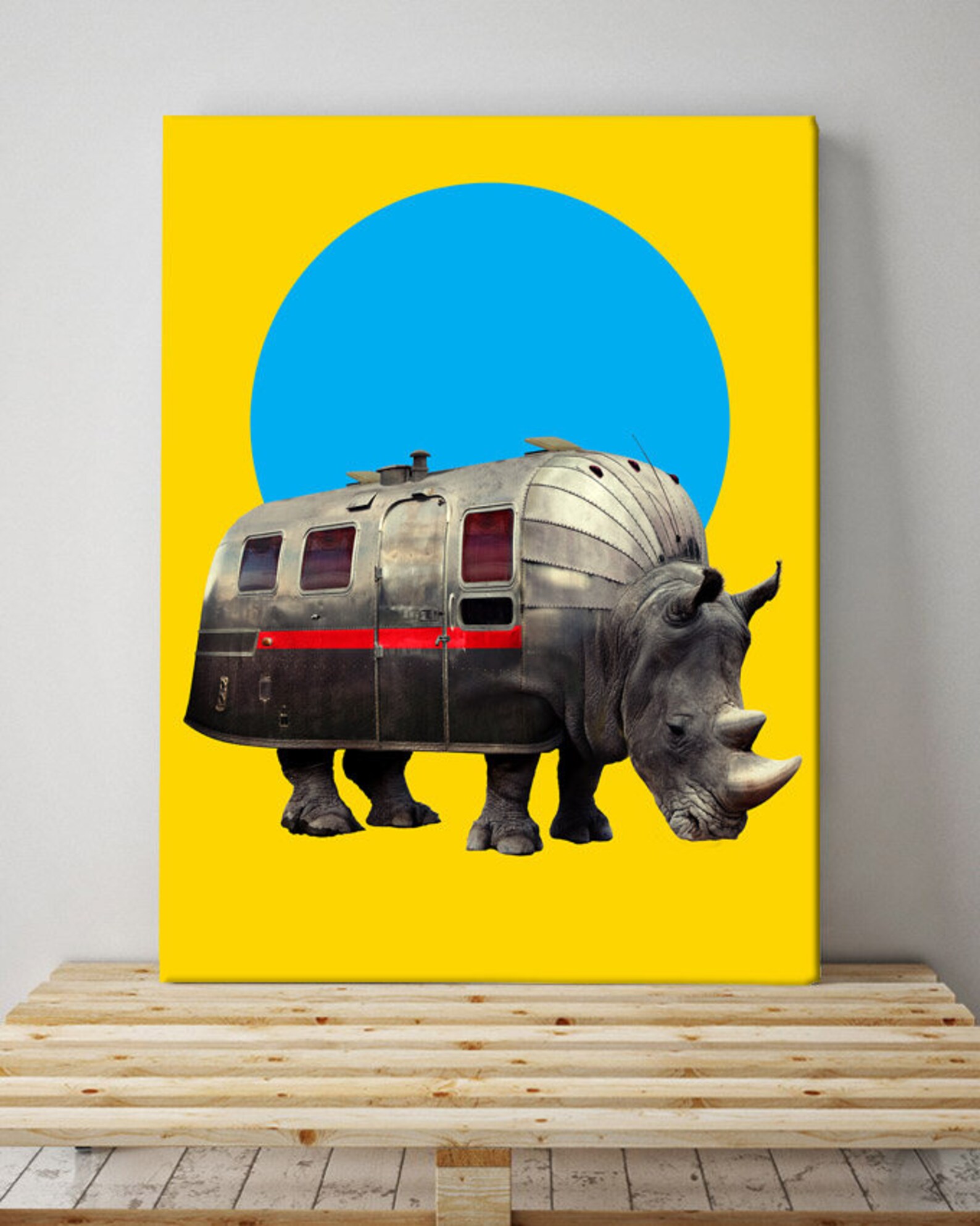 Set of 3 Animal Canvas Print Funny Animal Art Canvas Set Etsy