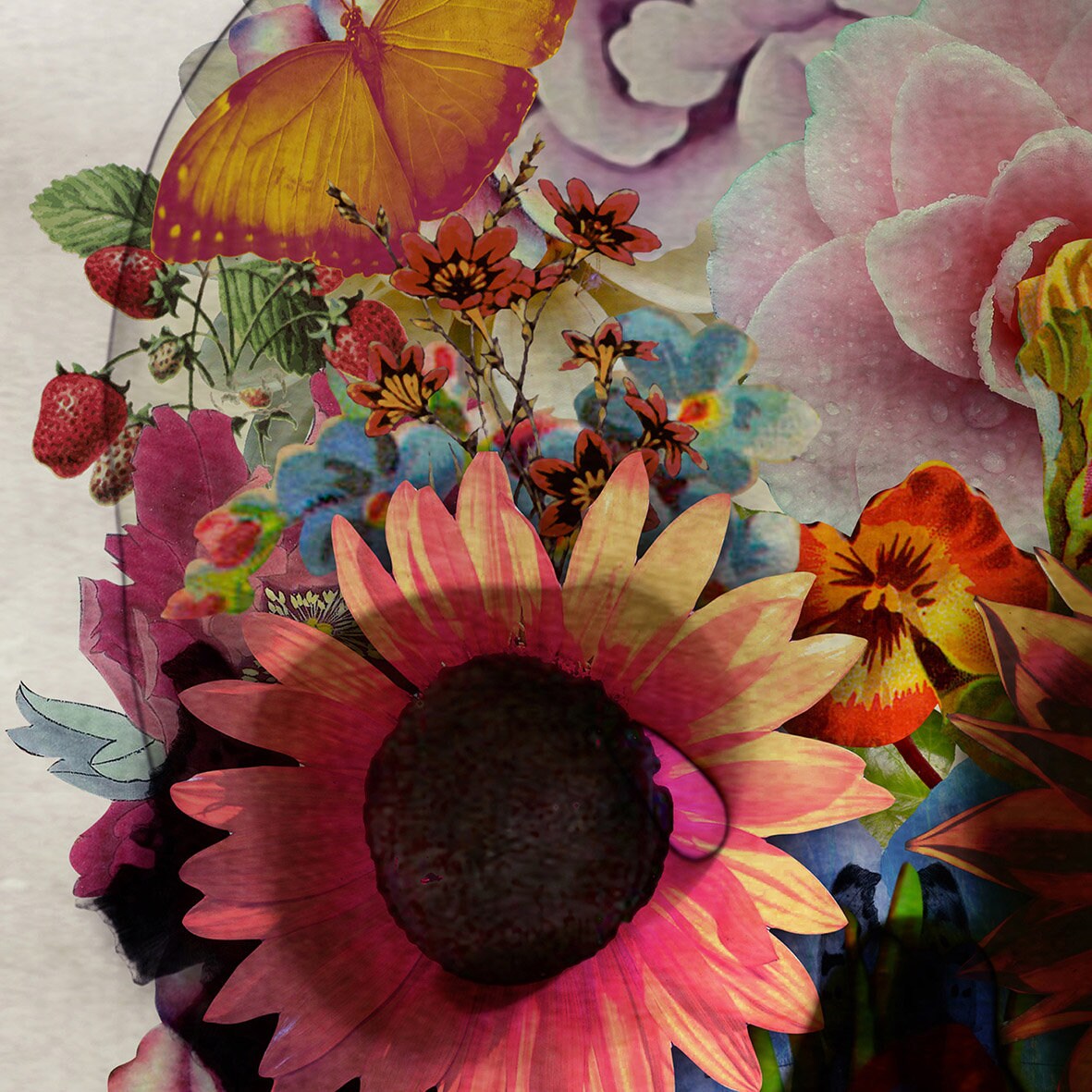 Floral Skull Art Print Sugar Skull Instant Download Printable | Etsy