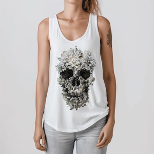 Plus Size Skull Tank Top Etsy UK