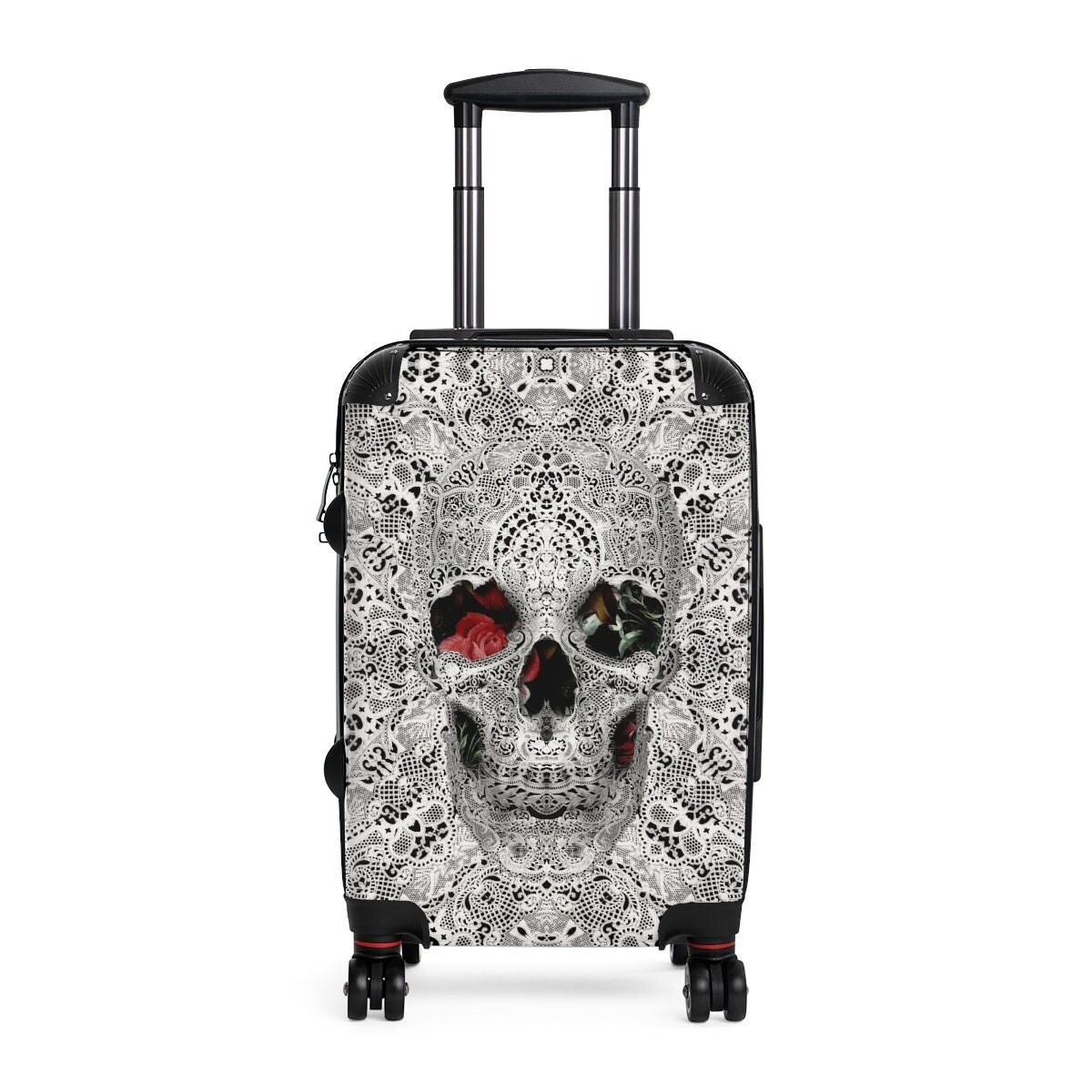 Gothic Skull Cabin Suitcase Lace Skull Traveler Suitcase Etsy UK