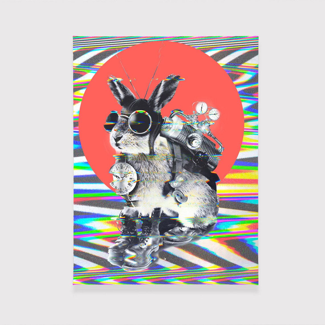 Animals Set of 3 Canvas Wall Art Funny Animals Canvas Wall Etsy