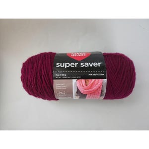 Red Heart Super Saver Yarn-Medium Mulberry E3008-0570 Turkije