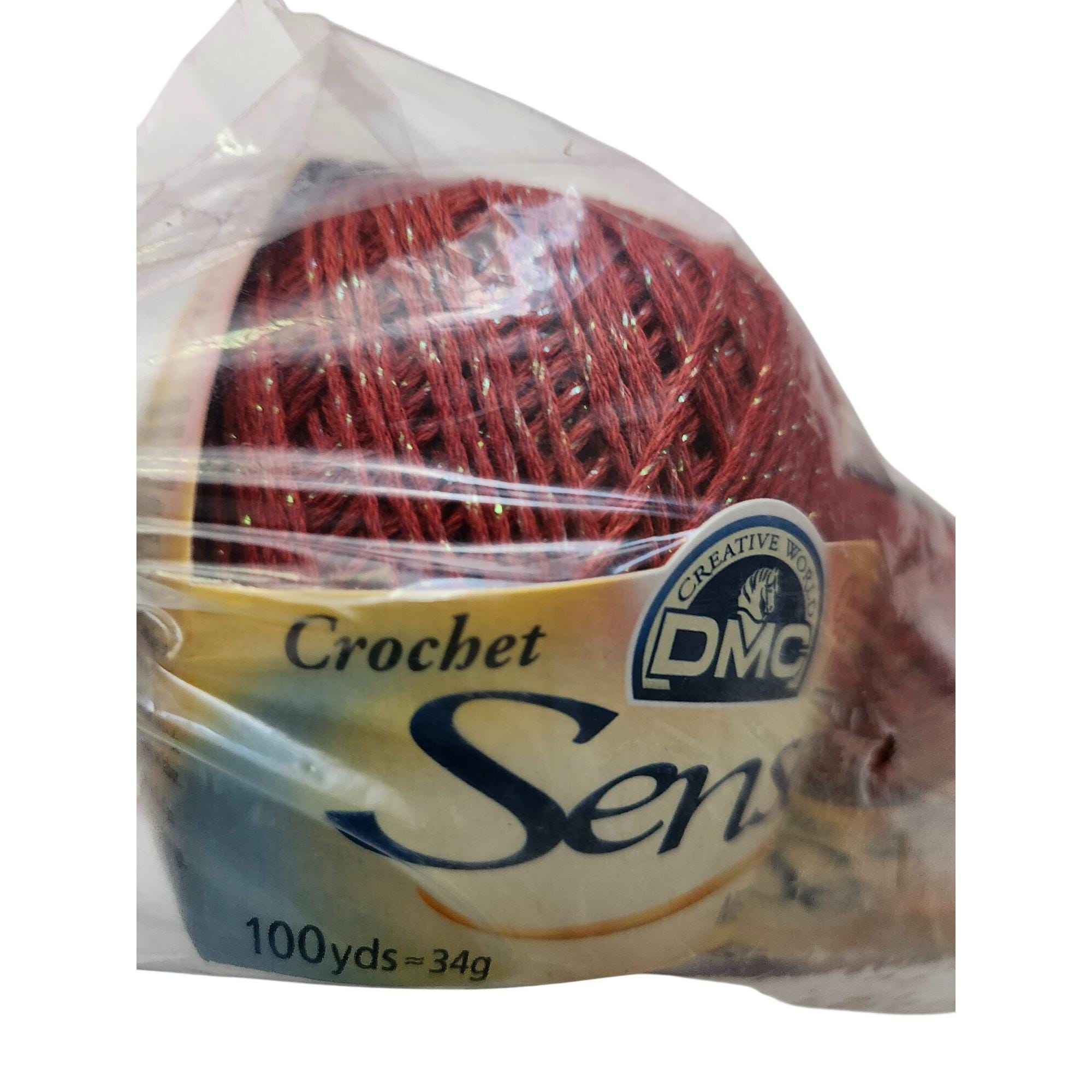 Metallics Senso 6 Crochet Thread 100 Yards Color 1403 - Etsy