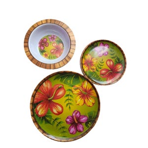 Melamine Dish Wear 18 Pieces 6 dinner plates, 6 salad plates,6 bowls