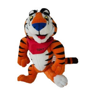 VTG 1997 Tony the Tiger Plush 10" Kelloggs Frosted Flakes Stuffed Animal Toy