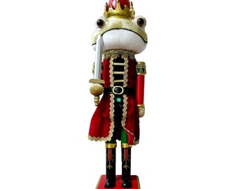 The Regally Prince Nutcracker Frog 16"