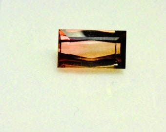 Bi Color Tourmaline.   Radiant Cut 3.06ct.  Loose Natural Gemstone.