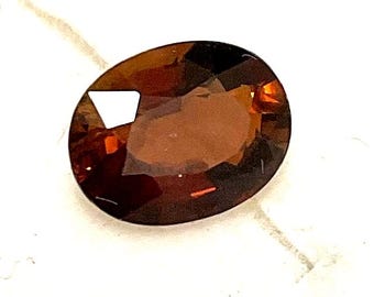 Natural Andalusite Loose Gemstone.  Genuine-Not Lab, 1.89ct, 9 x 6.5m, Oval Cut