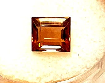 Andalusite gemstone.  Natural, 6mm, Princess cut, Unheated