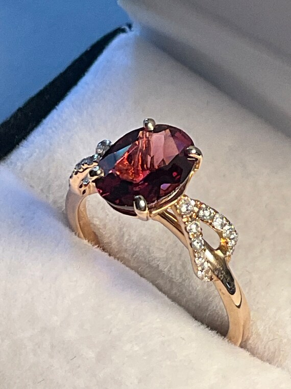 Rubellite deals tourmaline ring