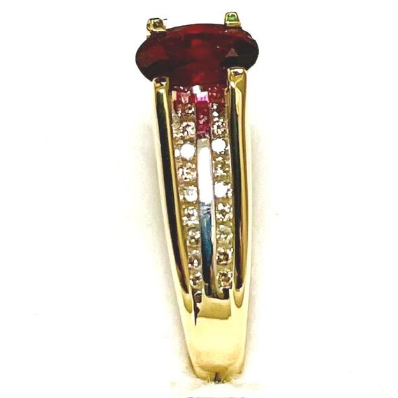 Madagascar Ruby Ring: 14kt Gold & Diamond Accent,… - image 6