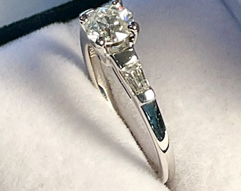 Platinum Diamond Engagement Ring. Diamond Ring with a 2003 Appraisal.