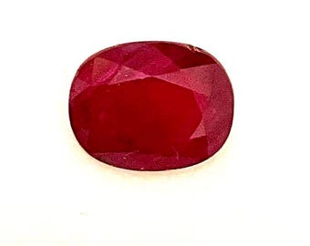 Pidgeon Blood Ruby Gemstone.  2.41ct, 6.5x5x4mm, Natural not Lab.