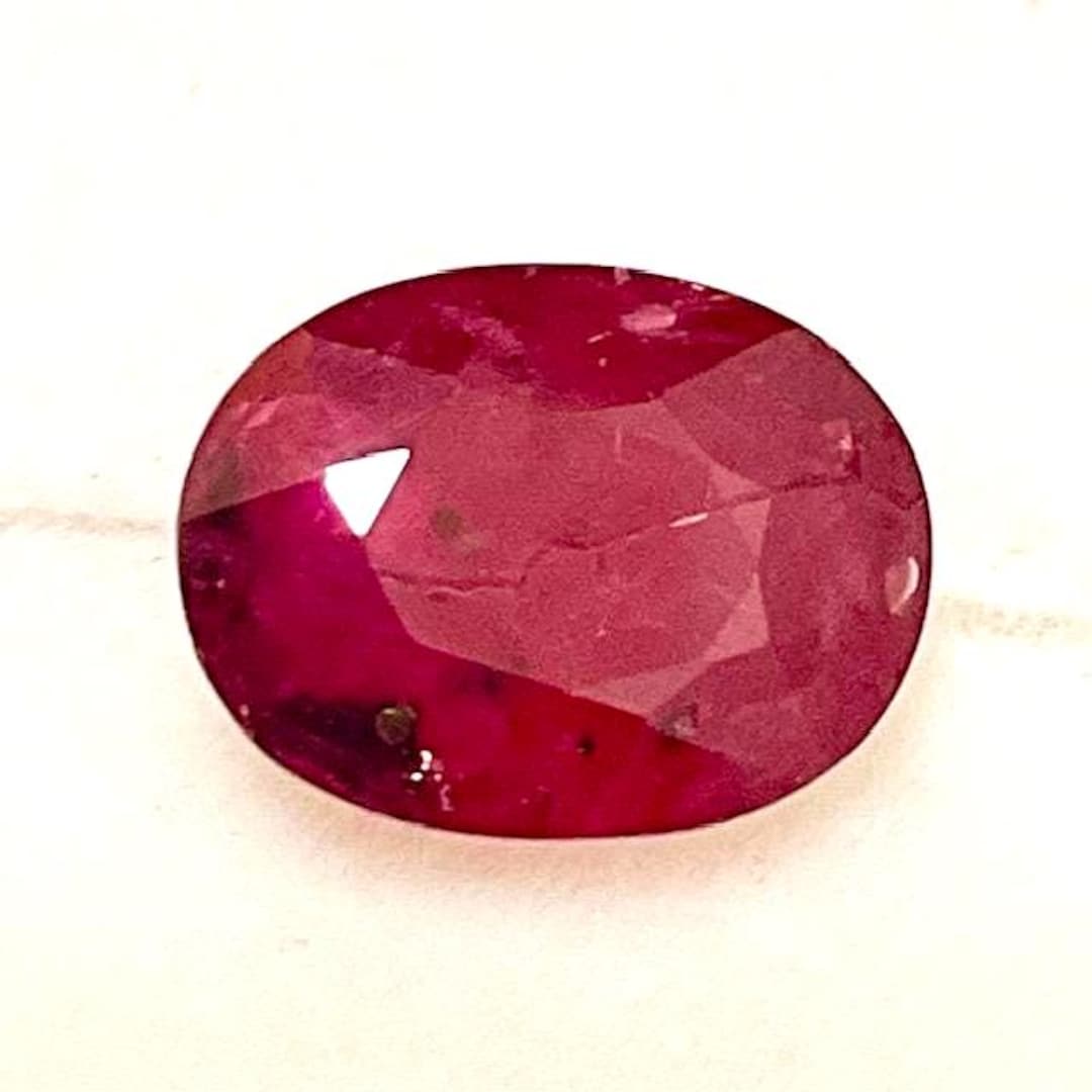 Blood Ruby Pigeon Blood Ruby. Genuine, 1.99ct., 8 X 6mm., Oval Cut, Loose Gem. - Etsy