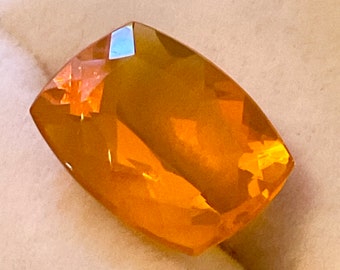 Mexican Fire Opal.  6.57ct, 15.84 x 11.86mm.