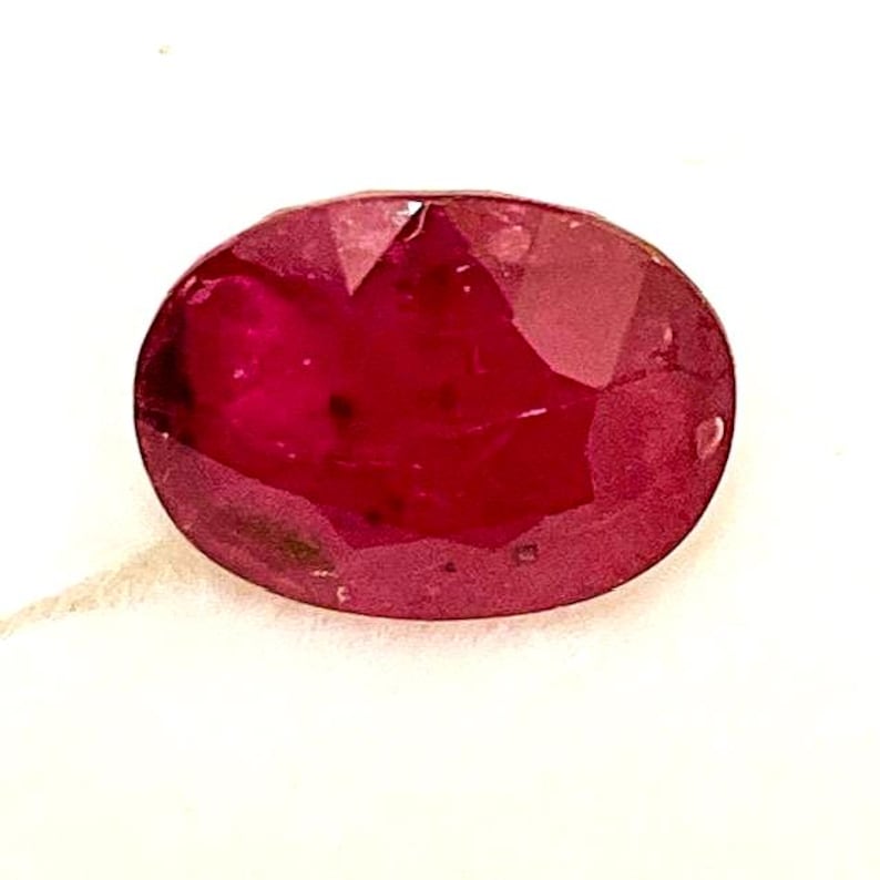 Pigeon Ruby Pigeon Blood Ruby. Genuine, 1.99ct., 8 X 6mm., Oval Cut, Loose Gem. - Etsy