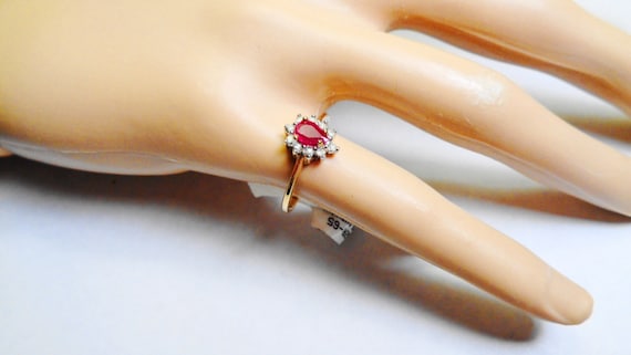 Gold Ruby Ring with 2002 Appraisal ring. - image 2