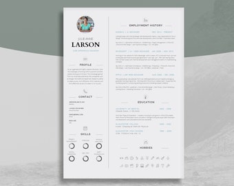 Resume Template Design | Job Search Advice | Resume and Cover Letter | Customisable CV Template for Word | Get Landed Quickly | Belgravia