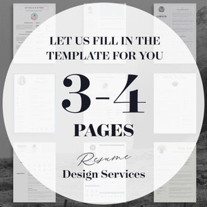 Resume Template Customisation, Resume Creation.