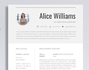 resume template for word printable cv for word high impact etsy printable resume template