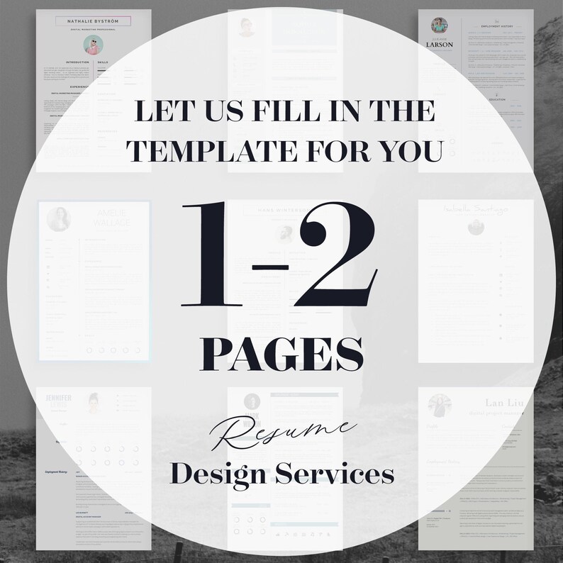 Resume Design, Resume Customisation Service