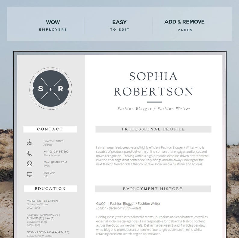 make a resume on mac