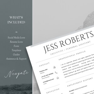 large image of a professional resume, jess roberts resume, jess roberts professional resume by introduice, suzie finch resume, newgate resume, get landed resume, large image of a traditional resume, resume design