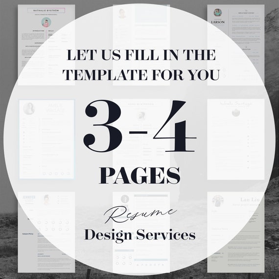 Custom Resume Design Service: CV Template, Cover Letter & References