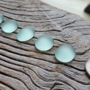 Medium 5 Aqua Qwerky Handshaped Sea Glass Cabochons Seaham and North East Coast Beaches Direct from Imogen's Beach image 3