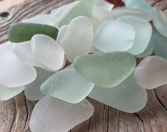 Mixed Colours Sea Glass - Seaham and English North East Coast Vintage 100g - Large (natural)