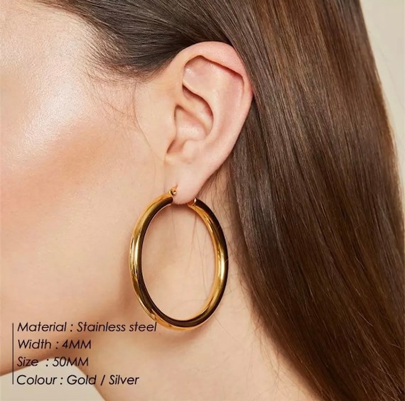 The Perfect Hoops Gold Hoop Earrings Silver Hoop Earrings
