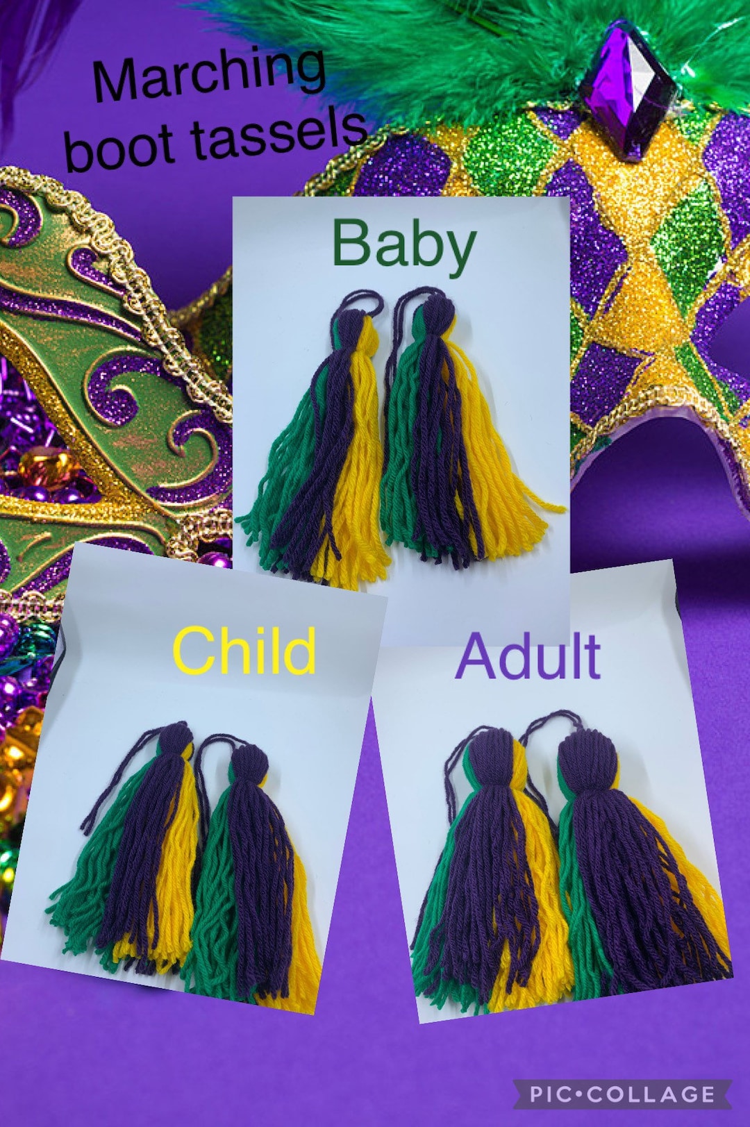 mardi gras boot covers